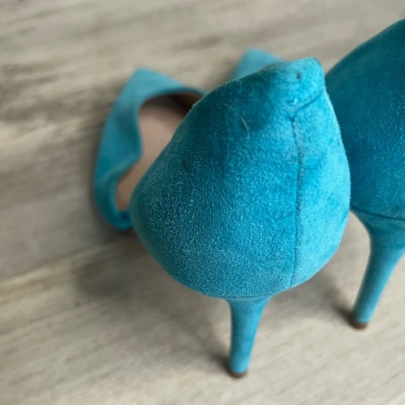 Marc Fisher Tammy Dorsay Pump Blue Pointed Toe 3.5 In Stiletto Heel Size 7 M - Picture 5 of 12